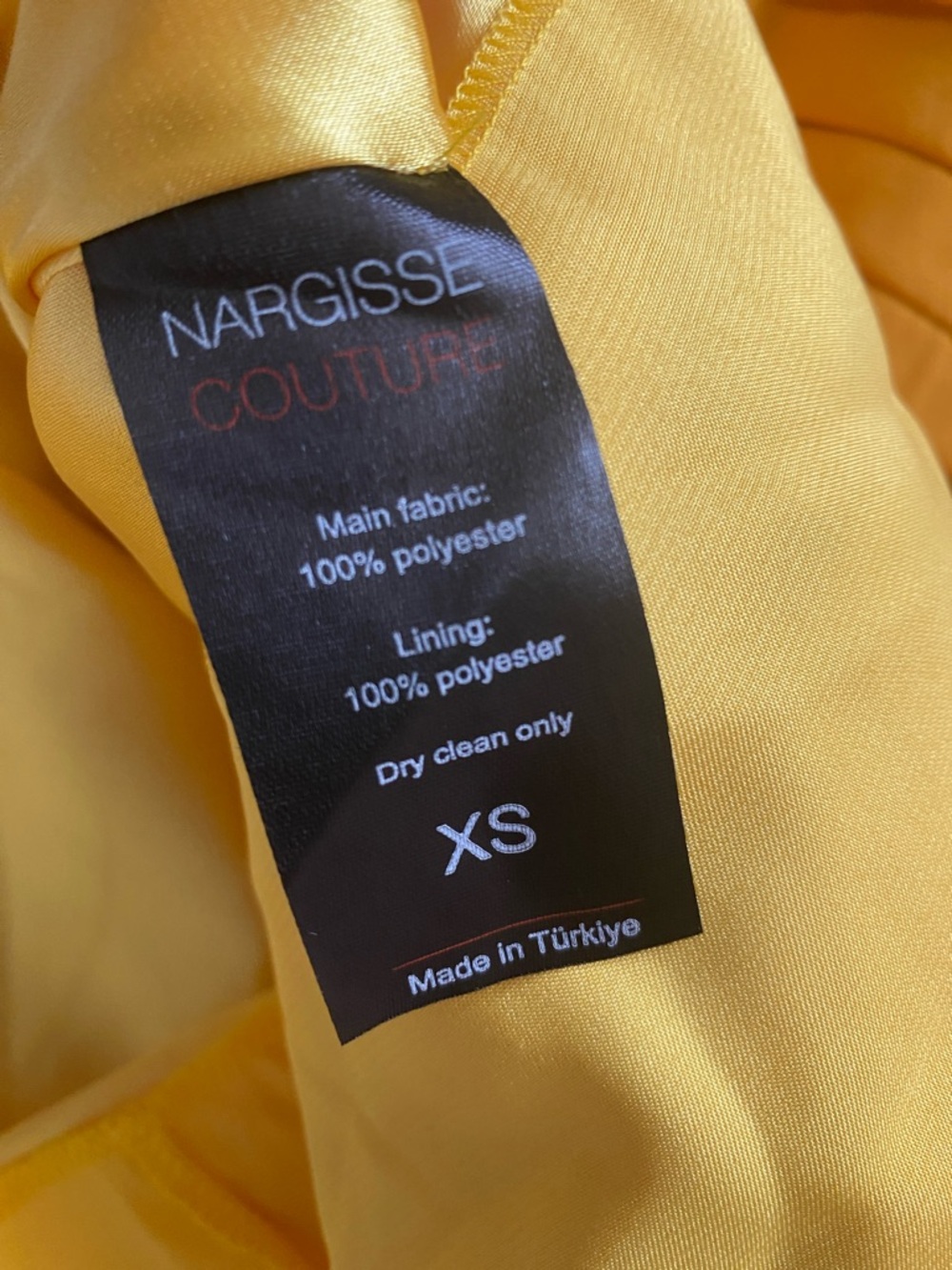 Nargisse couture made in turkey asymmetrical XS dress - Picture 10 of 10